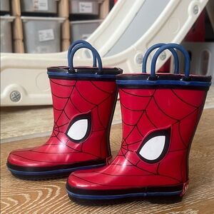 Marvel Kids Red and Blue Spider-Man Rain Boots